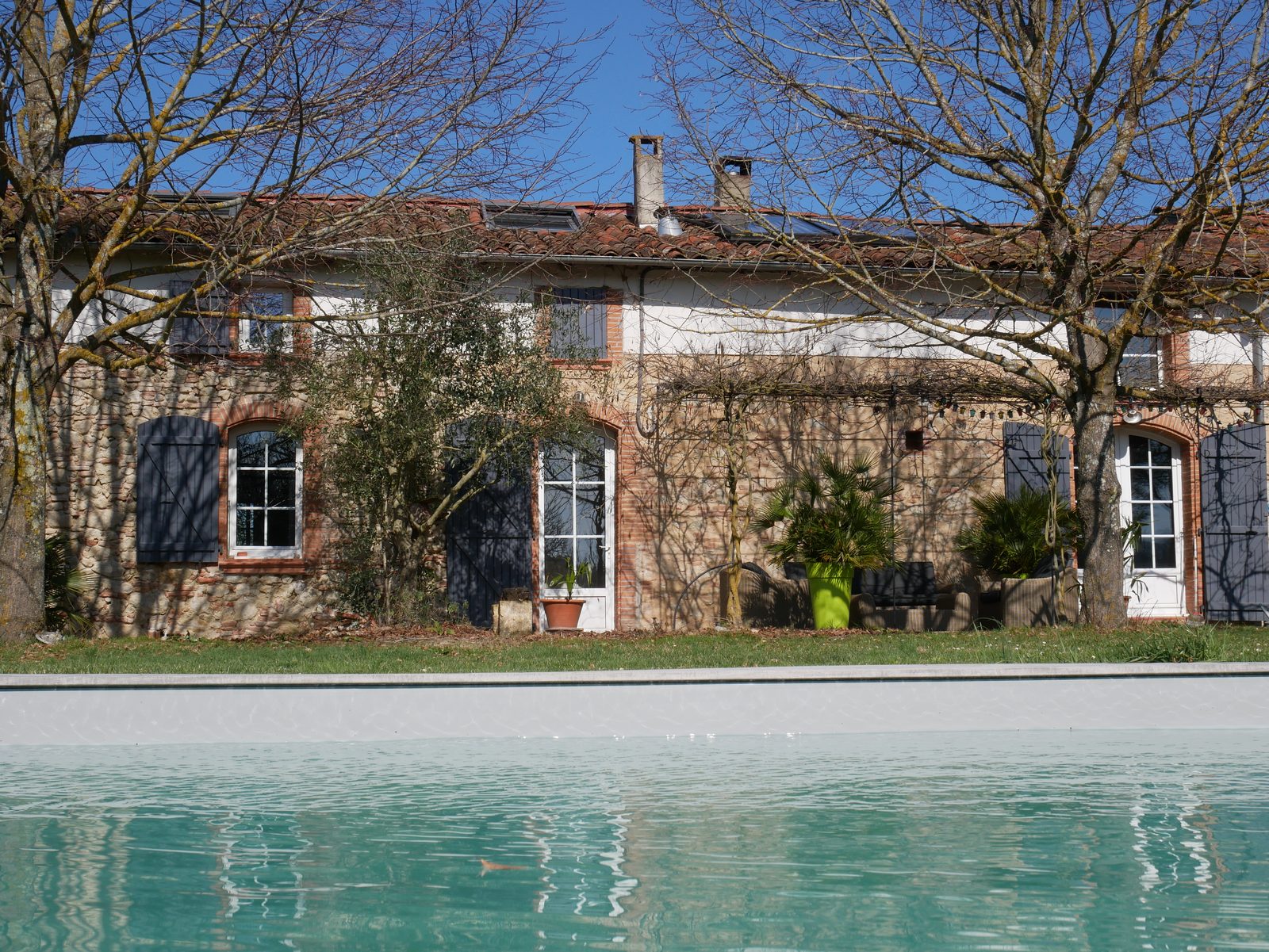 Belle maison du Lauragais en pierre et brique